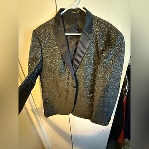 Men's Black and Gold Performance Jacket